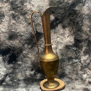 Brass Decorative Ewer Pitcher - Elegant Home Accent